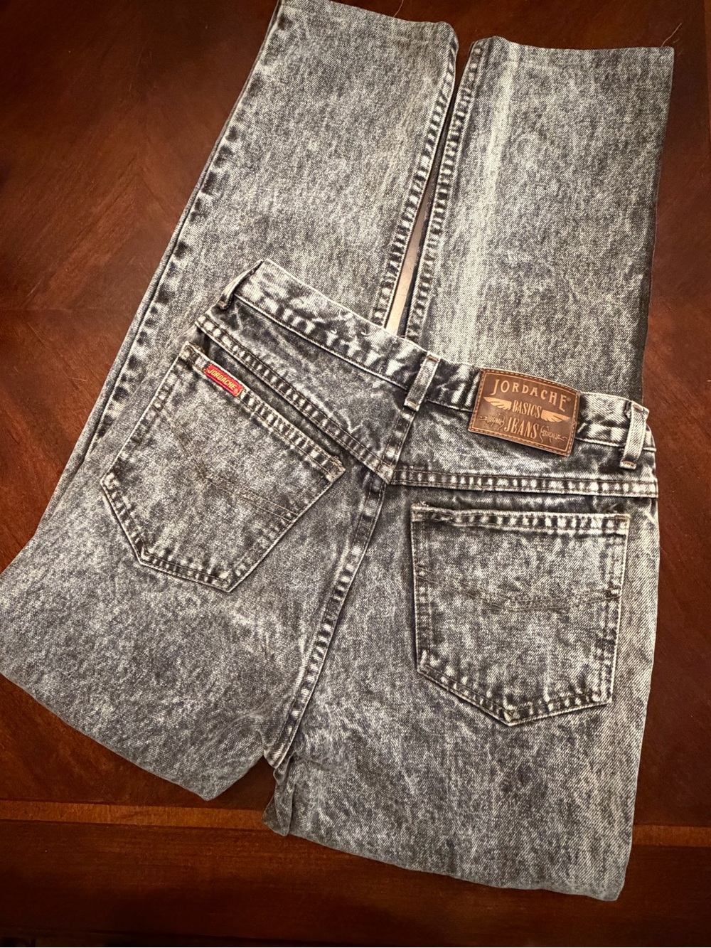 Jordache Vintage 1989-90 Women’s Acid Wash Jeans - Gray